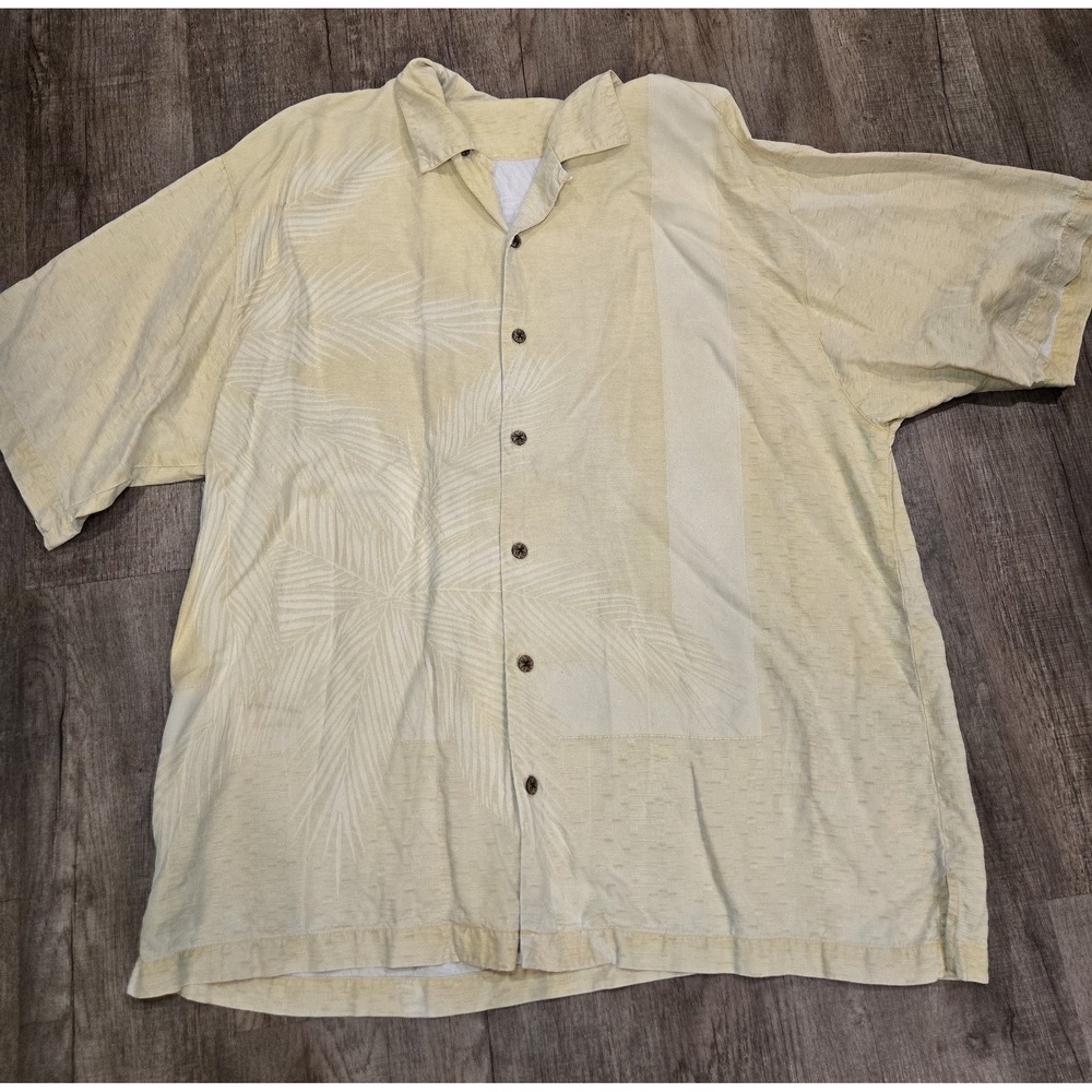 Tommy Bahama Men's 100% Silk Tropical Print Casual Button Down XL